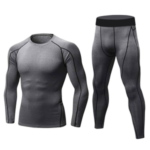 Wholesale Price Sports Wears <b>Tight</b> Quick Dry Men Compression Suits / Premium Quality Customized Logo Compression Suits - Product Image 4
