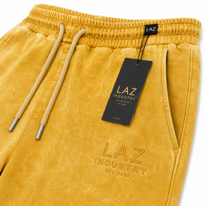 Pantalon de survêtement respirant à séchage rapide, nouvelle mode, qualité supérieure, pour homme, délavé à l'acide, décontracté, taille haute, couleur unie, 100% coton - Product Image 6