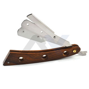 ร้านตัดผมโกนหนวดสุดหรูสำหรับผู้ชาย มีดโกนแบบ Shavette แบบสั่งทำพิเศษ รับผลิตแบบ OEM/ODM พร้อมโลโก้ สำหรับโกนหนวด เครา ใบหน้า บิกินี่ และใต้วงแขน - Product Image 5