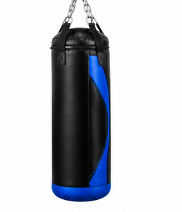 Saco de Boxeo QST de Alta Resistencia, Relleno de Arena, de Cuero PU, Colgante, Negro y Rojo, para Entrenamiento de Boxeo, Kickboxing, Gimnasio y Fitness - Product Image 3