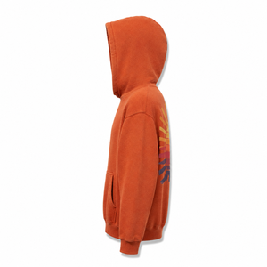 Sudadera con Capucha para Hombre con Estampado de Atardecer, Corte Regular, Algodón French Terry, Ropa Casual de Verano, Diseño con Bolsillos - Product Image 5