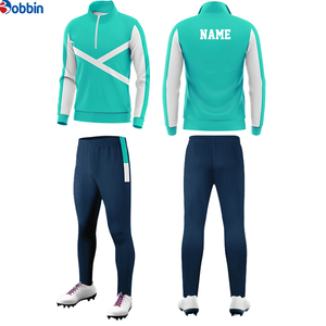 Conjunto de chándal deportivo personalizado con media cremallera para hombre, ideal para correr, fútbol y entrenamiento, mantiene el calor. - Product Image 4