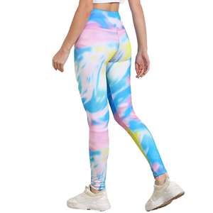 Leggings taille haute confortables avec design sans couture pour un effet ventre plat, fabriqués en tissu doux, extensible et respirant - Product Image 3