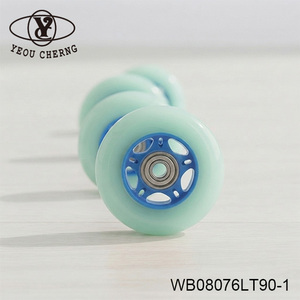 Accesorios Deportivos, Ruedas de PU de Color Azul Cielo de 76x24 mm para Vendedores de Comercio Electrónico, Pedidos Personalizados en Lotes Pequeños - Product Image 1