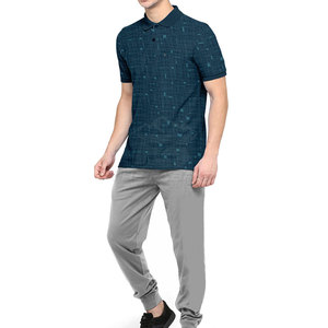 Camisas de Punto Sólido para Hombre de Alta Calidad, Cuello Elegante, Material Cómodo de Algodón/Poliéster, Corte Casual para Uso Diario - Product Image 5