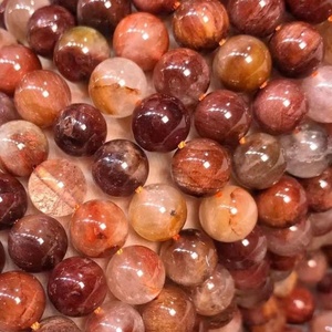 Natural <b>Red</b> Rutilated Quartz Gemstone 100% Handmade Faceted Smooth Loose Stone <b>Beads</b> IGI Certified Rajasthan Origin Jewelry - Product Image 5
