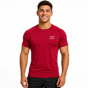 Camiseta de Compresión Personalizada para Hombre, Secado Rápido, para Gimnasio, Fitness, Running, Ropa Deportiva, Fabricante OEM, Camiseta Deportiva 2026 - Product Image 1
