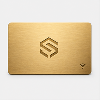 Carte NFC personnalisée en métal avec logo, code QR, carte de visite en acier inoxydable, vente en gros OEM