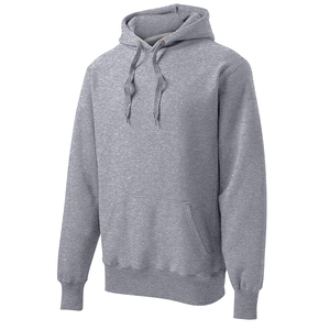 Sudadera con capucha clásica de forro polar para hombre con bolsillo canguro – Gris Jaspeado - Product Image 2