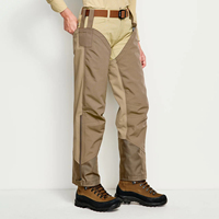 En gros, Cuissardes de chasse en toile de coton pour terrains accidentés, avec fermeture éclair latérale, sangles de ceinture réglables, résistantes aux ébroussailles et protection contre les brindilles