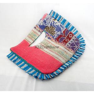100% Cotton Bohemian Embroidery Designer Women Kantha Clutch Messenger Shoulder <b>Bag</b> Handmade Suzani Pattern Exhibition - Product Image 3