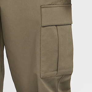 Pantalones cargo para hombre 100% algodón ecológico de secado rápido, transpirables, estilo liso, color sólido - Product Image 2