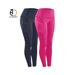Leggings de sport pour femme à taille haute avec poches, effet ventre plat, extensibles dans les 4 sens, sans coutures, pour le yoga et l'entraînement, prix de gros - Product Image 1