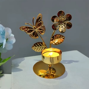 Wholesale customizable steel floral candle holders suitable for use with scented and <b>decorative</b> candles - Product Image 6