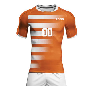 Custom Full Sublimation Print Graphics Short Sleeve Soccer Jersey 100% <b>Polyester</b> Knit Neck Cuff Streetwear Retro Soccer T-<b>shirts</b> - Product Image 4