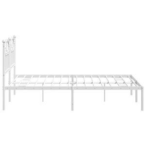 Base de Cama Doble de Acero con Recubrimiento en Polvo Blanco, Categoría de Productos de Camas Metálicas - Product Image 6