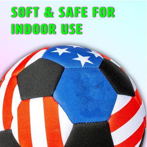 ลูกฟุตบอลขนาด 4 สำหรับเด็ก ใช้ในร่ม เงียบ ปลอดภัย คลาสสิก น้ำหนักเบา เหมาะสำหรับการเล่นดริบเบิลและเล่นจั๊กเกิล ผลิตจากผ้าเนื้อนุ่ม ทนทาน ปรับแต่งได้ - Product Image 2