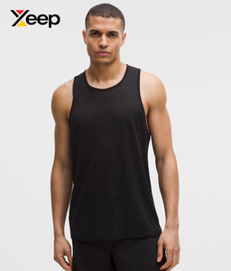 เสื้อกล้ามออกกำลังกายผู้ชาย XEEP รุ่น XC-GTT-39 ระบายอากาศได้ดี แห้งเร็ว พิมพ์ลายแบบ Heat-Transfer ผ้าถัก 100% คอตตอน คอกลม สีพื้น - Product Image 1