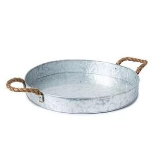 Bandeja Galvanizada Multiusos de Lujo para Bodas y Ramadán, Decoración de Comedor Ecológica y Duradera con Diseño Moderno a Bajo Costo - Product Image 2