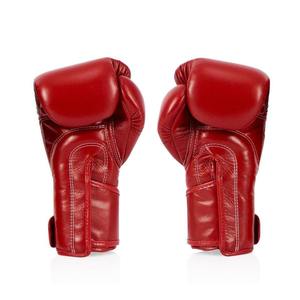 Guantes de Boxeo Fairtex de Último Modelo, Alta Calidad, Cuero Genuino, Color Rojo, con Velcro, para Boxeo - Product Image 3