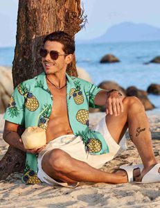 Chemise Hawaïenne Décontractée d'Été pour Homme Grande Taille en Polyester Imprimé avec Col Rabattu et Boutons, 160g – Collection Premium DENMIN APPARELS (ODM Personnalisé) - Product Image 3