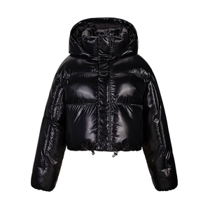 New Latest Fashion Casual Streetwear Customized High <b>Cropped</b> <b>Puffer</b> <b>Jacket</b> Women Clothing Breathable Winter 100% Polyester - Product Image 1