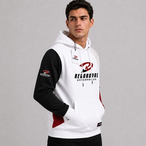 Sweat-shirt à capuche élégant pour homme, en polaire confortable, tissu durable, capuche réglable, poignets côtelés, idéal pour l'entraînement, les voyages en plein air - Product Image 3