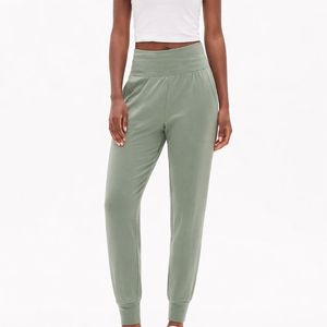 Pantalon de jogging pour femme en polyester/coton de haute qualité, respirant, vintage, écologique, avec logo personnalisé, pour le sport - Product Image 1