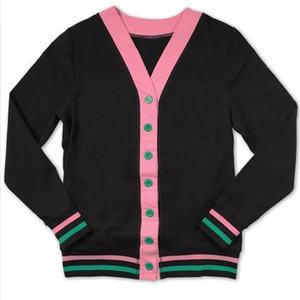 2026 Design Your Own Custom Logos Design On Unisex <b>Cardigans</b> <b>Sweaters</b> Embroidered Letters Knitted Stuff For Sorority Fraternity - Product Image 1