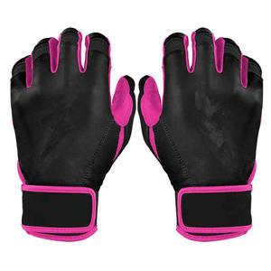 Vente Flash : Gants de frappeur de baseball en cuir personnalisés de qualité supérieure, fermeture auto-agrippante, tissu non tissé, durables, haute adhérence, souples - Product Image 1
