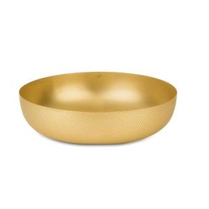 Tazón de acero inoxidable color oro marfil para ensalada, sopa, frutas, hecho a mano. - Product Image 1