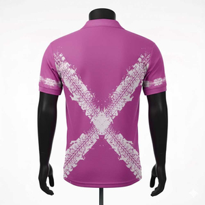 Chemises de golf pour hommes de qualité supérieure, personnalisées, 100% coton, manches courtes, respirantes, séchage rapide, écologiques, sport, décontractées, imprimées - Product Image 2