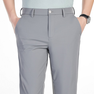 Pantalon décontracté pour homme avec taille élastique, léger et confortable, style capri - Product Image 4