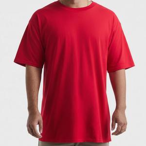 250gsm Drop Shoulder Heavyweight T-shirt Luxury Blank Heavy Cotton Streetwear Oversized <b>Tshirts</b> Men's Custom <b>Baggy</b> Solid Tee - Product Image 1