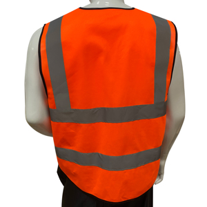 Hi Vis Safety <b>Vest</b> Stand Collar Quick Dry Reversible Breathable Waterproof Workwear Fabric Customizable Colors/Logos <b>Men</b> - Product Image 3