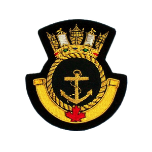 Insignia Bordada con Hilo Dorado de Lujo, Diseño OEM, Hecha a Mano, Ecológica, Libre de Níquel, Último Modelo - Product Image 1