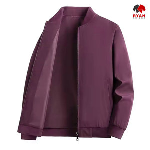 Ryan เสื้อแจ็กเก็ตมีซิปสำหรับผู้ชายเสื้อแจ็คเก็ตผ้านิ่มดีไซน์ตามสั่งพร้อมโลโก้ออกแบบได้ตามต้องการ - Product Image 4