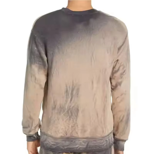 Nouveau design unisexe, sweat-shirt d'hiver délavé à l'acide, col rond, logo personnalisé, coupe oversize, pull tie-dye, streetwear éco-responsable - Product Image 4