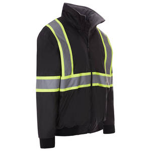 High Visibility Reflective Safety <b>Jacket</b> | Industrial Workwear <b>Jacket</b> for Construction & Road <b>Workers</b> Factory Manufacturer - Product Image 4