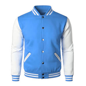 เสื้อแจ็คเก็ตวาร์ซิตี้ผู้ชายสำหรับฤดูหนาว แบรนด์ Kic Star Fashion Industry แขนยาว เนื้อผ้าระบายอากาศดี คอตั้ง ติดกระดุมเม็ดเดียว ลายเรียบ - Product Image 5