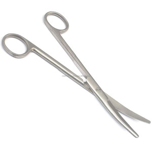 กรรไกรผ่าตัดโค้ง Medivolve Mayo ขนาด 5.5 นิ้ว ทำจากเหล็กกล้าไร้สนิม สำหรับศัลยกรรม ทันตกรรม และสัตวแพทย์ รับผลิตแบบ Private Label และเครื่องมือสั่งทำพิเศษ - Product Image 1