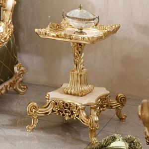 Ensemble de canapés sectionnels rembourrés en bois de mahogany massif européen, style maison française, sculpté à la main, écologique, pour salon de villa - Product Image 5