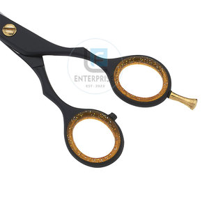 Ciseaux de barbier en acier inoxydable au design unique, durables et légers pour la coiffure - Meilleures ventes - Product Image 5