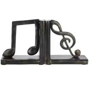 Porte-livres sculpturaux en métal à texture bois contemporaine, 2 pièces, forme irrégulière, design artisanal - Product Image 4
