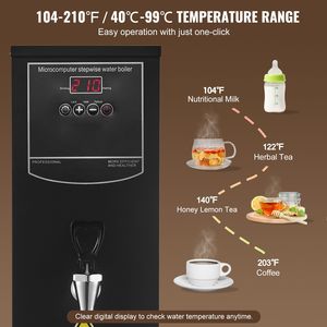 "1500W Electric Hot Water Dispenser with 316 Stainless Steel <b>Heating</b> <b>Tube</b> for Commercial Use" - Product Image 3