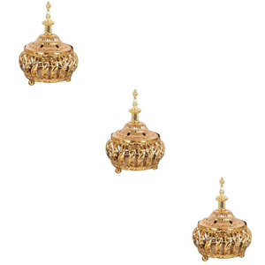 Calentador de Velas Aromáticas Popular de Fabricante Indio con Diseño Dorado Sencillo para Decoraciones de Navidad y Bodas, Gran Venta - Product Image 4