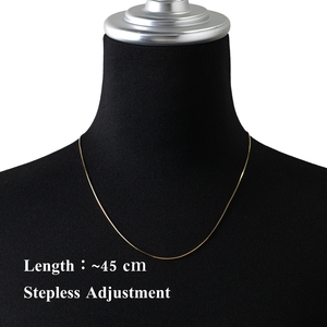 Chaîne serpent en or véritable 18 carats du Japon, collier Murao Platinum Compact25 pour femmes et hommes - Product Image 6