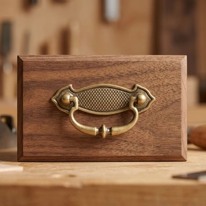 Poignée de tiroir en fonte de style industriel traditionnel pour meubles, armoires, cuisines, salles à manger - Durable - Product Image 4