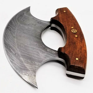 Cuchillos Ulu de Acero de Damasco Hechos a Mano de Primera Calidad, Cuchillos Ulu de Acero de Damasco con Hoja Oscilante, Cuchillos Ulu de Acero de Damasco con Agarre Ergonómico - Product Image 2