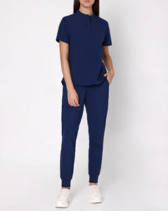 Nuevo Conjunto de Uniformes Médicos Unisex de Poliéster y Spandex Suave, Lavable, para Verano, para Enfermeras - Product Image 1